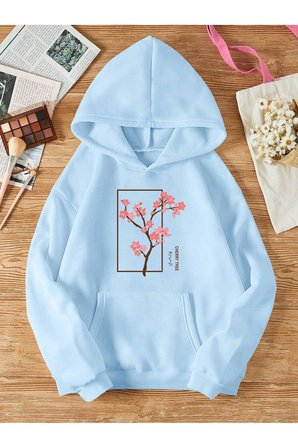Unisex Berkeley Baskılı Oversize Sweatshirt