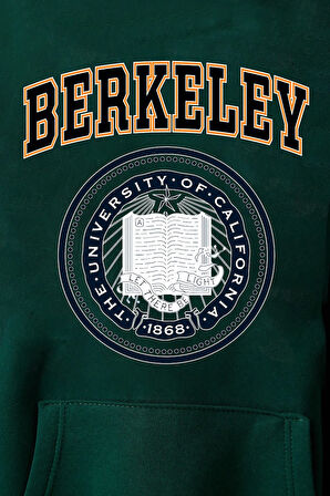 Unisex Berkeley Baskılı Oversize Sweatshirt