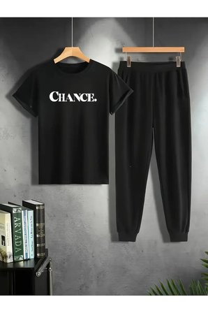 Unisex Chance Baskılı Eşofman Takımı