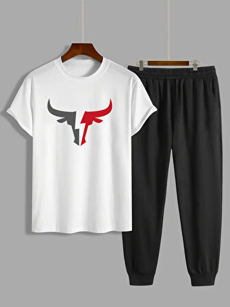 Uyguntarz Unisex Boğa Baskılı Eşofman Takımı
