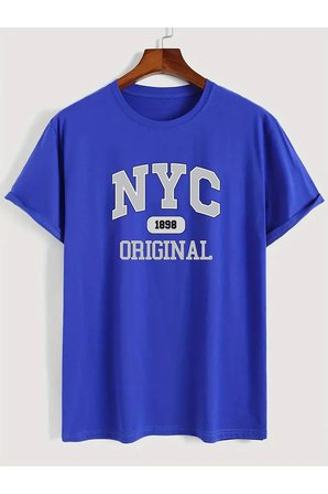 NYC Baskılı Unisex Oversize Tshirt