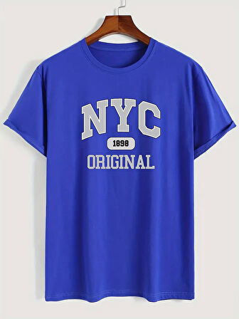 NYC Baskılı Unisex Oversize Tshirt