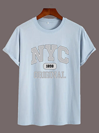 NYC Baskılı Unisex Oversize Tshirt