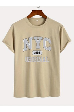 NYC Baskılı Unisex Oversize Tshirt