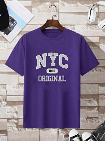 NYC Baskılı Unisex Oversize Tshirt