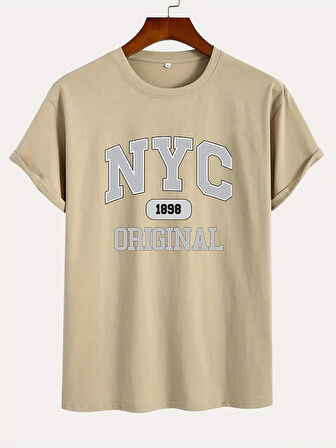 Uyguntarz NYC Baskılı Unisex Oversize Tshirt