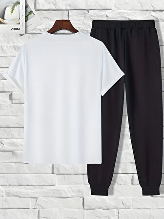 Unisex 2'li Classical Baskılı Eşofman Takımı