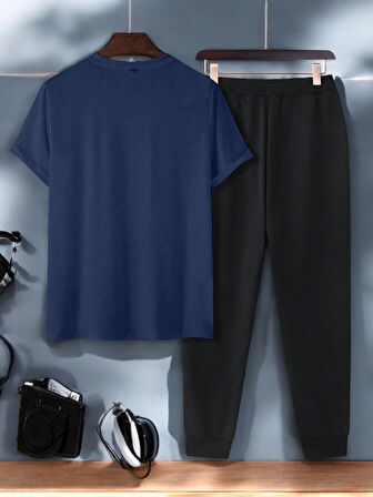 Unisex 2'li Classical Baskılı Eşofman Takımı