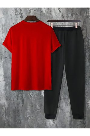 Unisex 2'li Classical Baskılı Eşofman Takımı