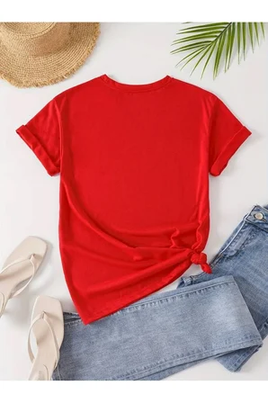 Unisex Desenlikalp Baskılı Oversize Tshirt