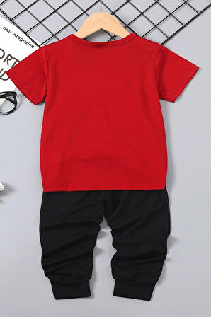 Çocuk YazılıKalp baskılı Pamuklu Tshirt