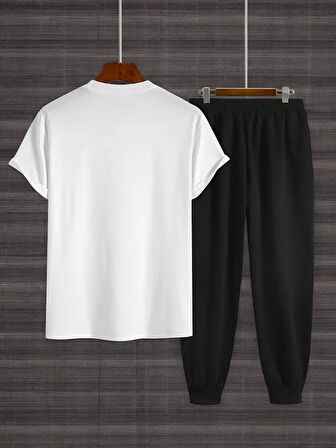 Unisex NYC Baskılı Tasarım Tshirt Eşofman Takımı