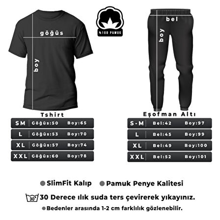 Unisex NYC Baskılı Tasarım Tshirt Eşofman Takımı