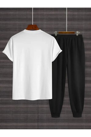 Unisex Nyc Baskılı Tasarım Tshirt Eşofman Takımı