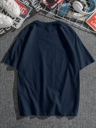 Unisex Romantic City Paris Baskılı Oversize Tshirt