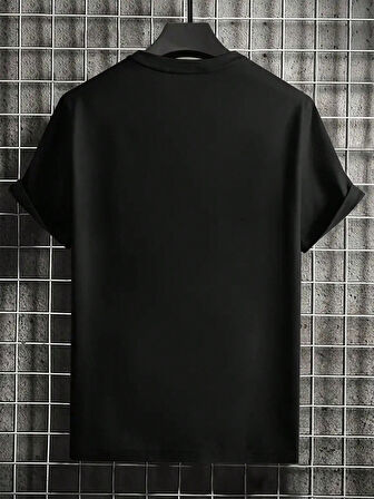 Unisex Kırık Kalp bardak Baskılı Oversize Tshirt