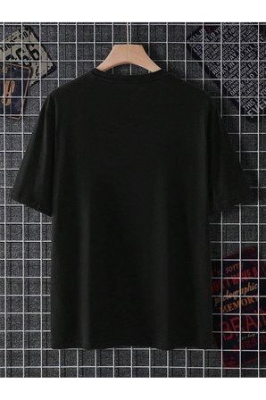 Unisex Ayı Gözü  X Baskılı Oversize Tshirt