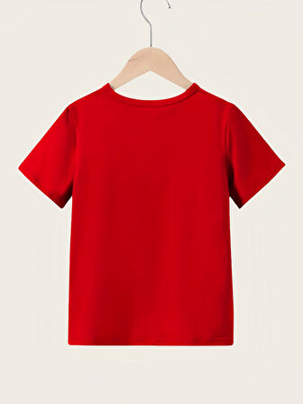 Çocuk Nasa Yazı Baskılı Pamuklu Tshirt