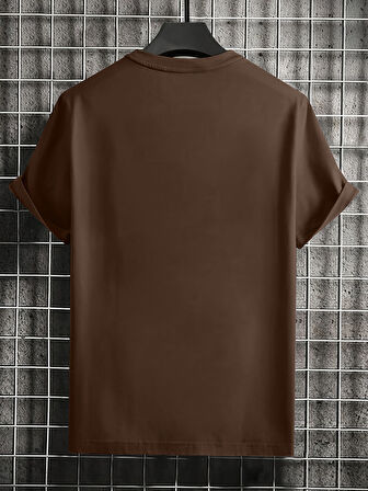 Unisex Think Outside The Box baskılı Oversize Tshirt