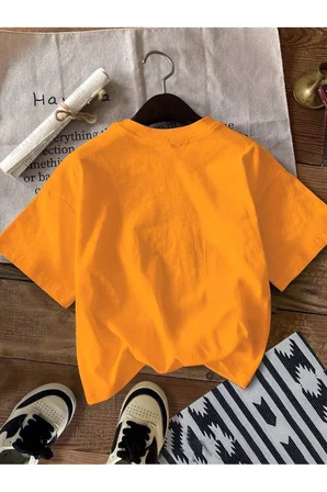 Unisex Canavarlar Baskılı Tasarım Tshirt