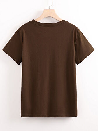 Unisex Dalda uUykuya Dalan Maymun Baskılı Oversize Tshirt