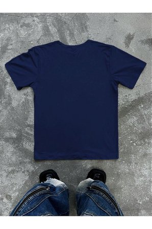 Unisex Çizgili Whatever Baskılı Oversize Tshirt