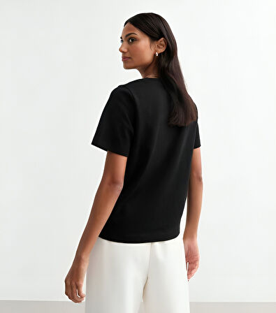 Unisex Meow Baskılı Tasarım Tshirt