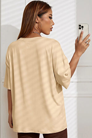 Unisex Newyork Baskılı Oversize Tshirt