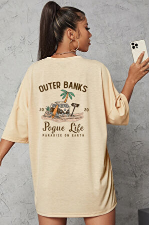 Unisex Outer Banks Baskılı Tasarım Tshirt