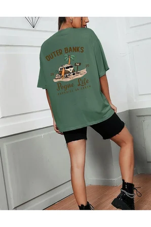 Unisex Outer Banks Baskılı Tasarım Tshirt