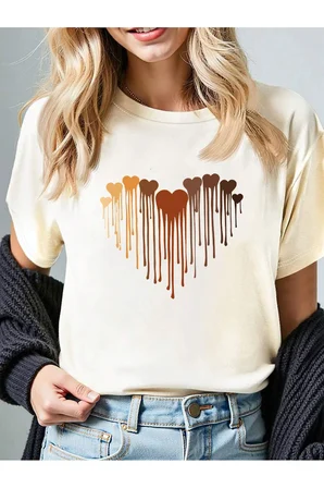 Eriyen Kalpler Baskılı Tasarım Tshirt