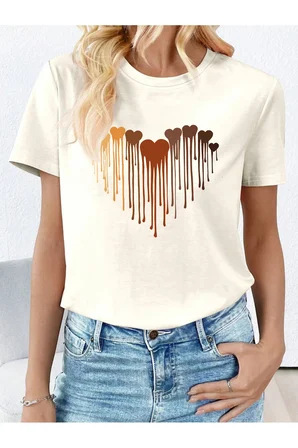 Eriyen Kalpler Baskılı Tasarım Tshirt