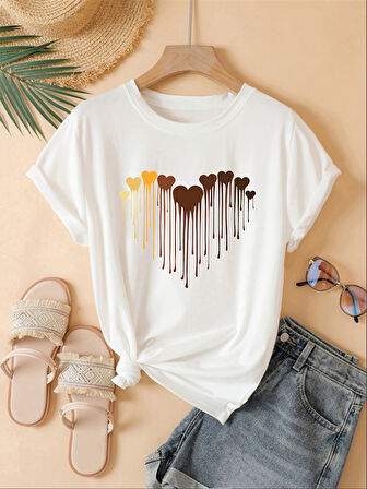 Eriyen Kalpler Baskılı Tasarım Tshirt