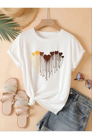 Eriyen Kalpler Baskılı Tasarım Tshirt