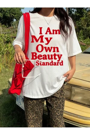 I Am My Own Beauty Standart Baskılı Tasarım Tshirt