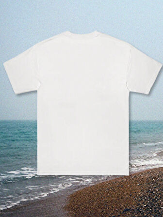 Unisex Deniz Kabukları Baskılı Tasarım Tshirt