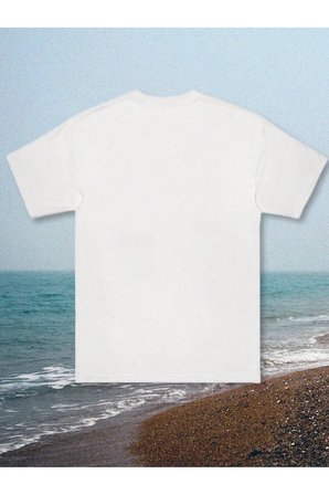 Unisex Deniz Kabukları Baskılı Tasarım Tshirt