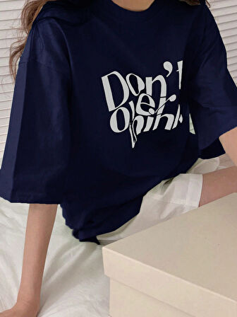 Dont Over Think Baskılı Tasarım Tshirt