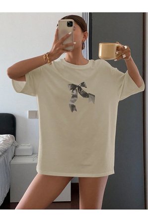 Kurdele Baskılı Baskılı Özel Tasarım Tshirt
