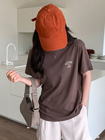 Unisex Sunshine Smiling Baskılı Tasarım Tshirt