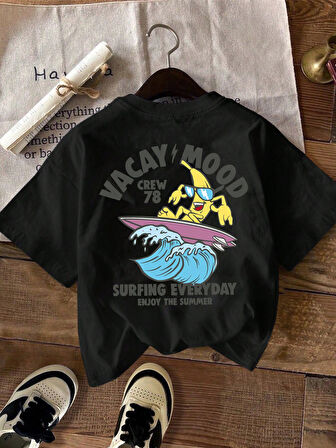 Unisex Vacay Mood Baskılı Tasarım Tshirt