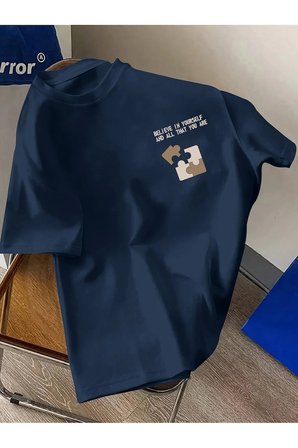 Unisex Believe In Yourself Baskılı Tasarım Tshirt