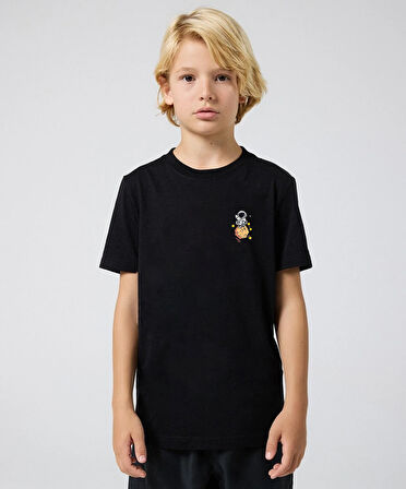 Çocuk Galaksi baskılı Pamuklu Tshirt