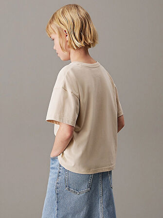 Çocuk Emoji Hologram baskılı Pamuklu Tshirt