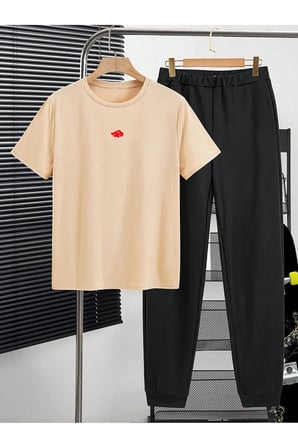 Çocuk Ninja Akatsuki Alt - Üst Eşofman Takımı