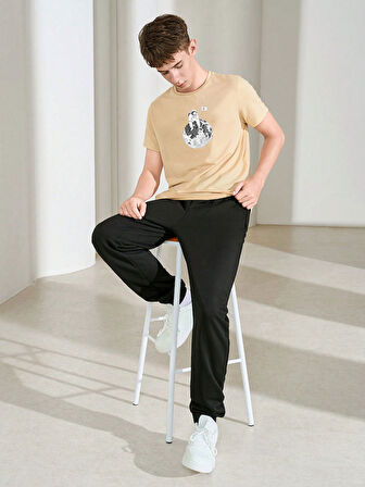 Çocuk Flag Astronot Baskılı Eşofman Takımı