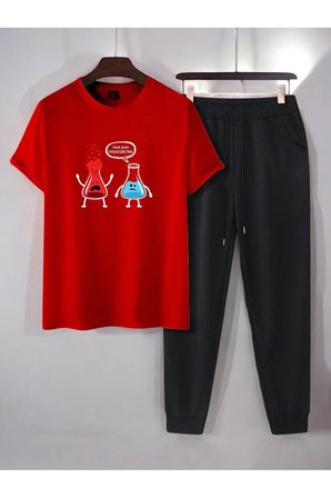 Unisex Fazla Tepki Verdiğinizi Düşünüyorum Baskılı Eşofman Takımı