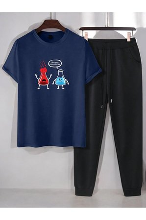 Unisex Fazla Tepki Verdiğinizi Düşünüyorum Baskılı Eşofman Takımı