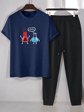 Unisex Fazla Tepki Verdiğinizi Düşünüyorum Baskılı Eşofman Takımı
