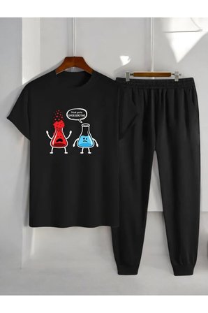 Unisex Fazla Tepki Verdiğinizi Düşünüyorum Baskılı Eşofman Takımı
